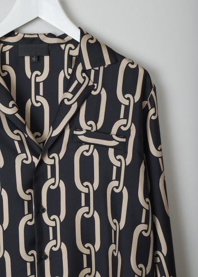Nili Lotan Juste pyjama shirt with chainlink print