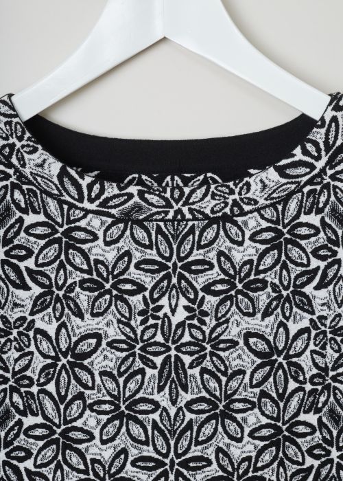 Alaïa Wool-blend tunic with a flower pattern 