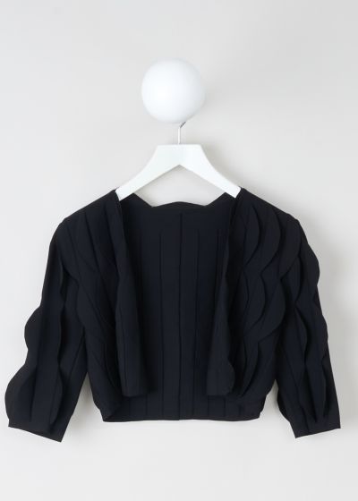 Ala&iuml;a Black scalloped bolero photo 2