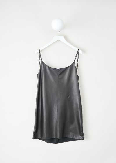 Alaïa Black leather nuisette mini dress photo 2