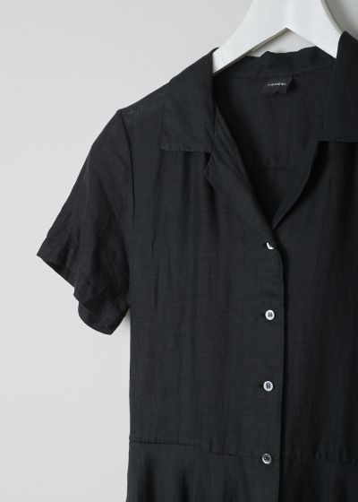 Aspesi Black midi shirt dress