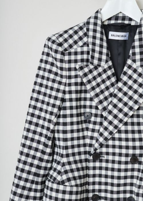 Balenciaga Checkered double breasted blazer 