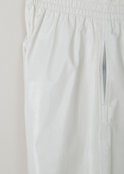 Bottega Veneta White patent leather shorts 