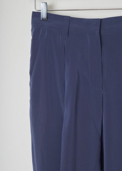 Brunello Cucinelli Blue silk pants 