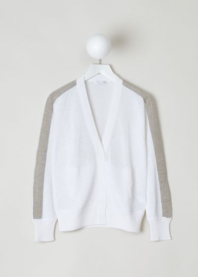 Brunello Cucinelli Loosely woven white cardigan photo 2