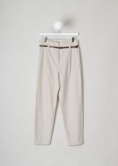 Brunello Cucinelli Beige pants with tapered legs photo 2