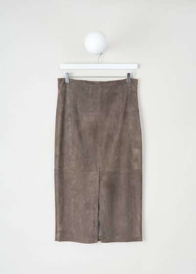 Brunello Cucinelli Brown suede skirt photo 2