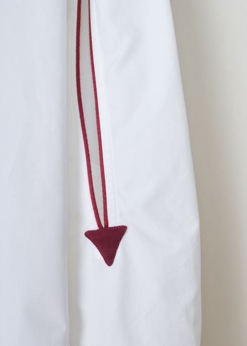 Calvin Klein 205W39NYC Long white shirt with cut-out details