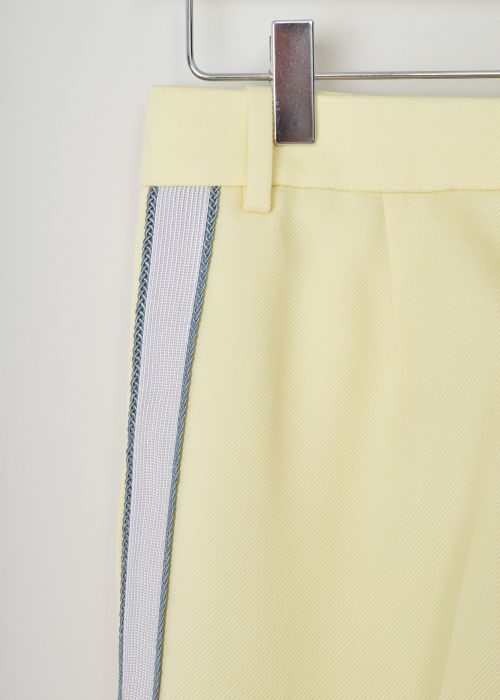 Calvin Klein 205W39NYC Yellow pants with ribbon trim