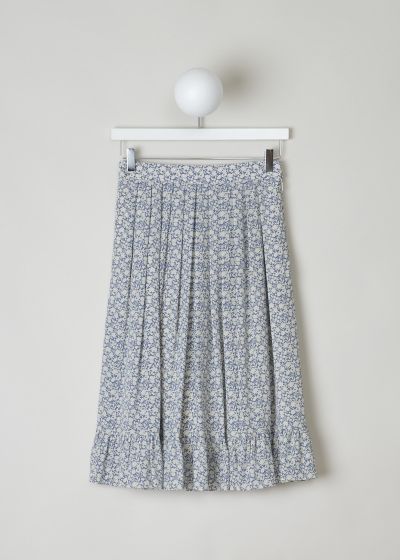 Celine Blue and white floral midi skirt  photo 2