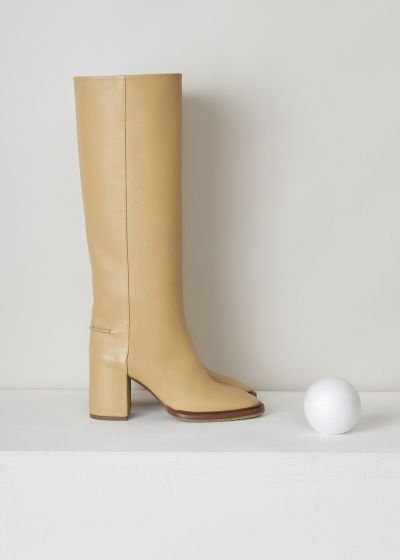 Chloé Edith heeled boots in soft tan photo 2