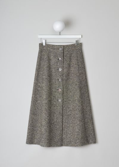 ChloÃ© Buttoned A-line skirt in Mainly Brown photo 2