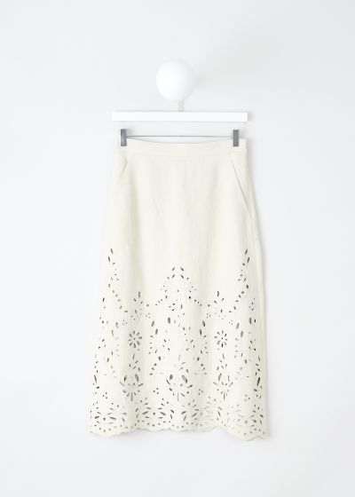 Chloé Broderie anglaise skirt in Soft Ivory photo 2