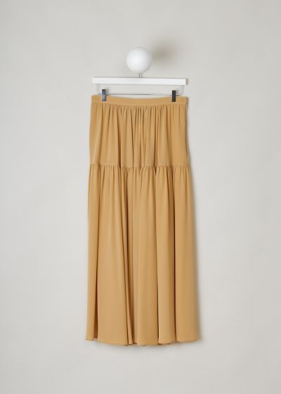 Chloé Pearl beige tiered maxi skirt photo 2