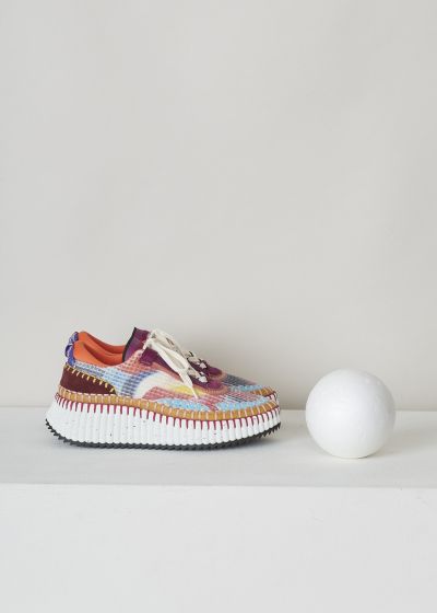 Chloé Multicolor Red Nama sneakers photo 2