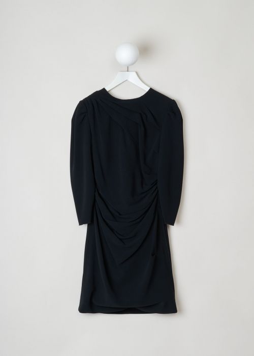 Dolce & Gabbana Black mid-length dress with draped detailing  photo 2