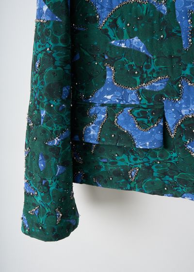 Dries van Noten Vonda embroidered jacket in Malachite