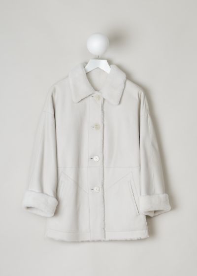 Drome Reversible off-white shearling coat