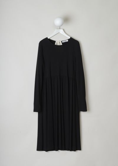 Jil Sander Black midi dress with keyhole back  photo 2