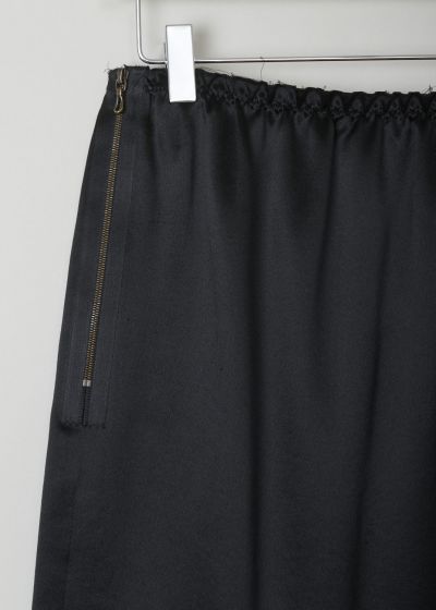 Lanvin Black silk mini skirt