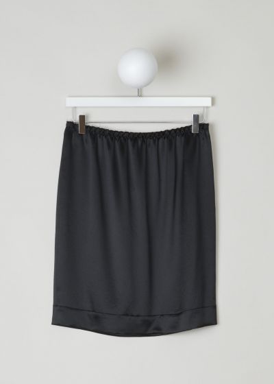 Lanvin Black silk mini skirt photo 2