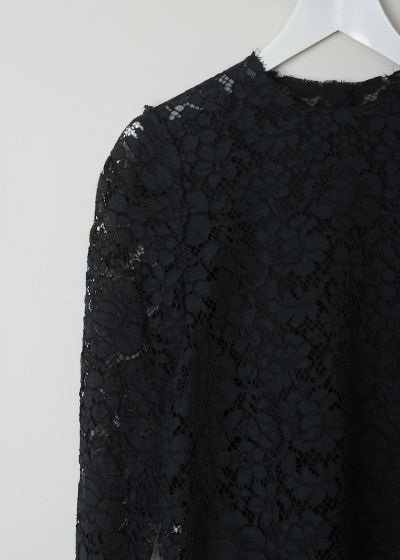 Lanvin Black lace top 