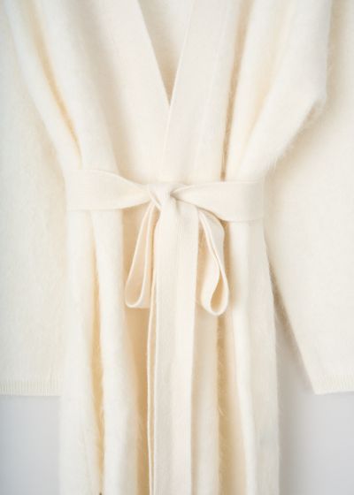 Lisa Yang Brushed cashmere Amina cardigan in Cream