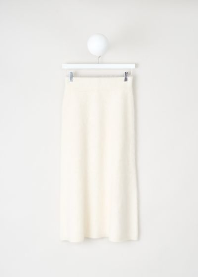 Lisa Yang Brushed cashmere Asta skirt in Cream photo 2
