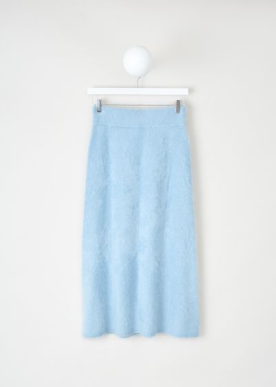 Lisa Yang Brushed cashmere Asta skirt in Powder Blue photo 2