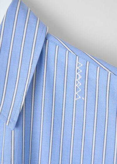 Marni Light blue striped shirt dress