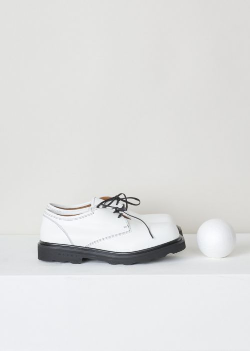 Marni White derby shoes with chunky sole  photo 2