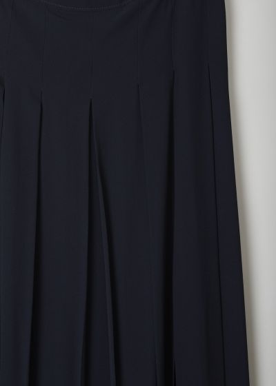 Marni Dark blue pleated circle skirt