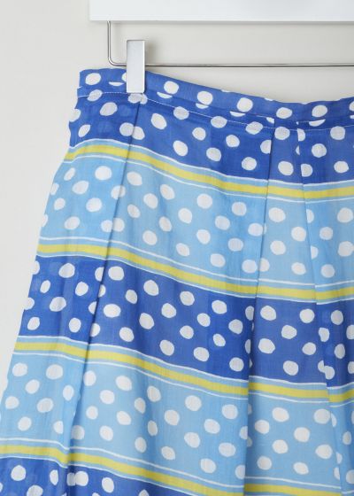 Marni Colorful dots and stripes skirt