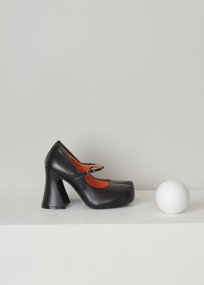 Marni Black leather Mary Jane pumps photo 2