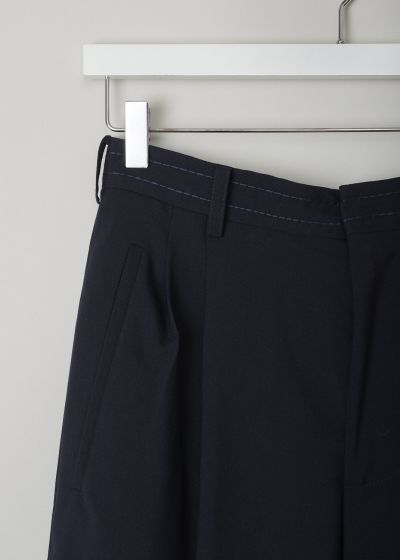 Marni Dark navy high-waisted pants
