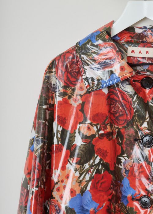 Marni Coated floral print raincoat