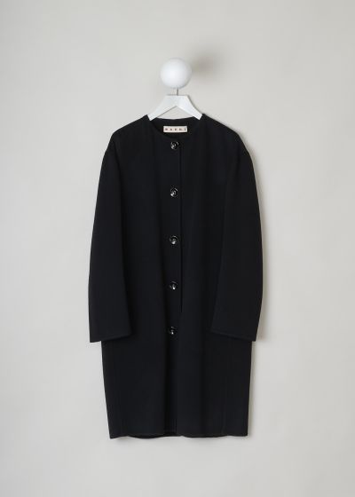 Marni Long black cashmere coat photo 2