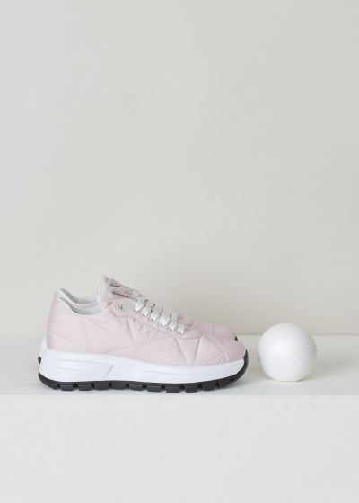 Prada Pink quilted sneakers photo 2