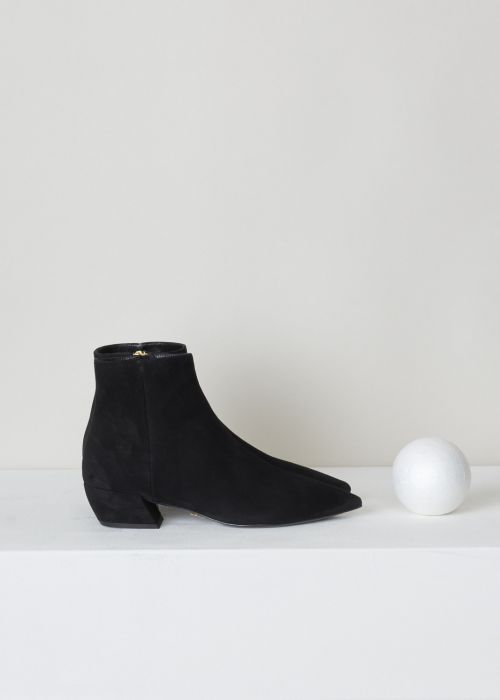 Prada Black suede ankle boots photo 2