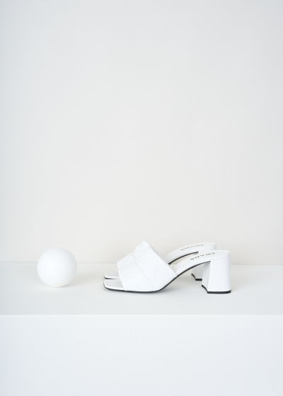 Prada White matelassé mules photo 2