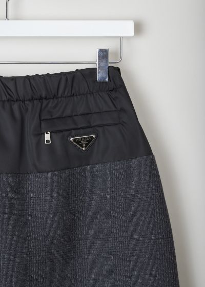 Prada Multi-fabric pencil skirt