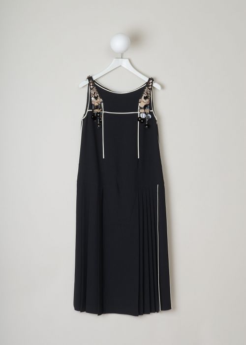 Prada Black beaded and sequined dress photo 2