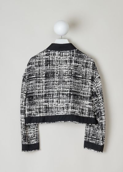 Kero　IRENE Shadow Plaid Jacket Kero IRENE Shadow Plaid Jacket Black-and-white tweed jacket