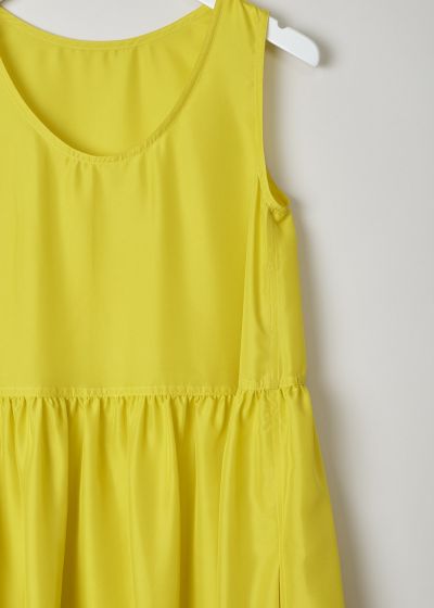 Sofie d’Hoore Bright yellow silk dress