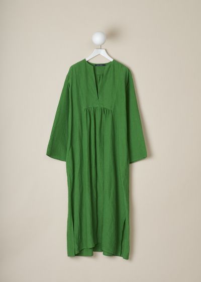 Sofie d’Hoore Bright green linen Deliza dress photo 2