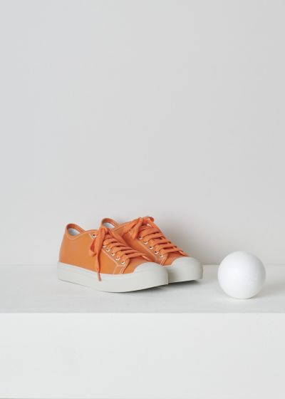 Sofie d’Hoore Orange leather shoes