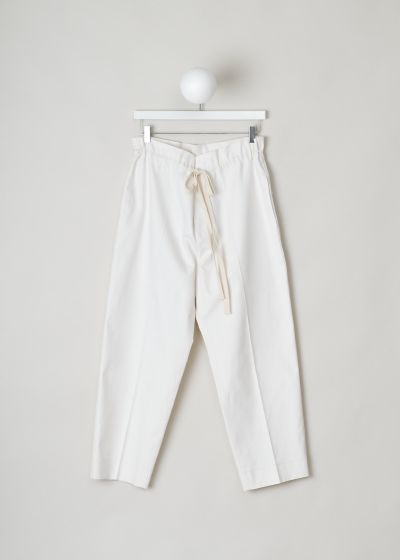 Sofie d’Hoore White cotton pants with drawstring  photo 2