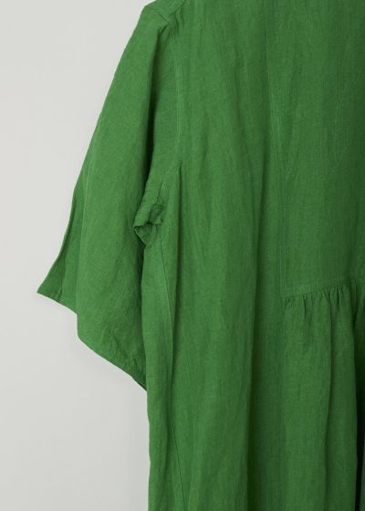 Sofie d’Hoore Bright green linen Darnelle dress