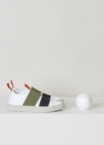 Sofie d’Hoore Off-white sneakers with black and green detailing  photo 2
