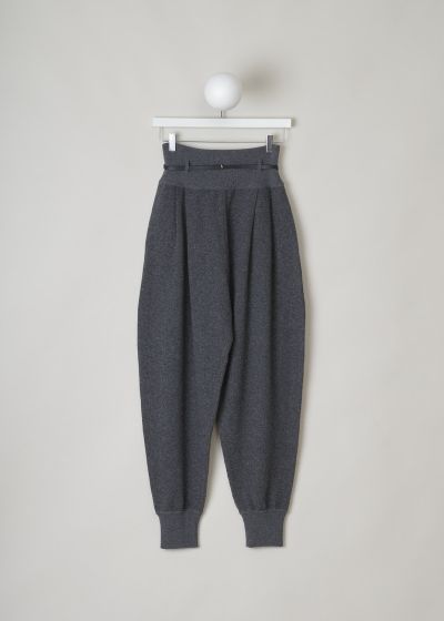 The Row Heather grey pants with leather belt photo 2